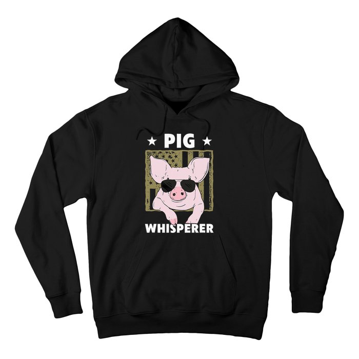 Pig Whisperer Funny Pig Design Hog Farmer Hoodie