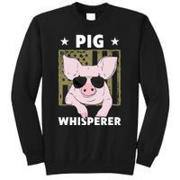 Pig Whisperer Funny Pig Design Hog Farmer Sweatshirt