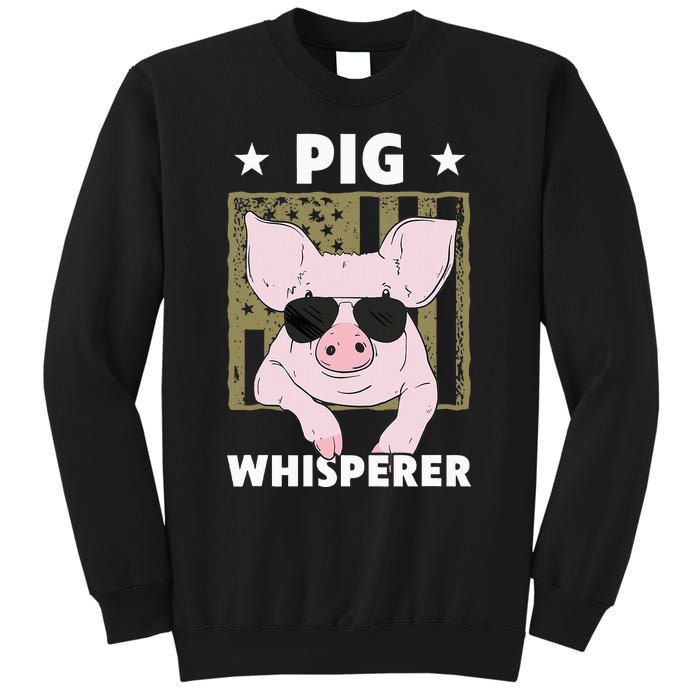 Pig Whisperer Funny Pig Design Hog Farmer Sweatshirt