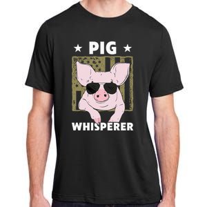 Pig Whisperer Funny Pig Design Hog Farmer Adult ChromaSoft Performance T-Shirt