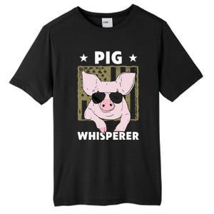 Pig Whisperer Funny Pig Design Hog Farmer Tall Fusion ChromaSoft Performance T-Shirt