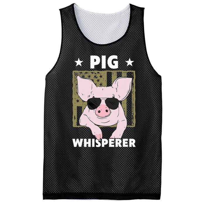 Pig Whisperer Funny Pig Design Hog Farmer Mesh Reversible Basketball Jersey Tank