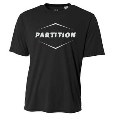 Partition White funny logo Cooling Performance Crew T-Shirt