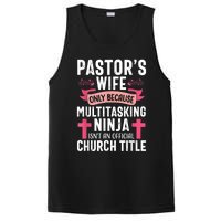 Pastor Wife Funny Ninja Christian Church Appreciation PosiCharge Competitor Tank