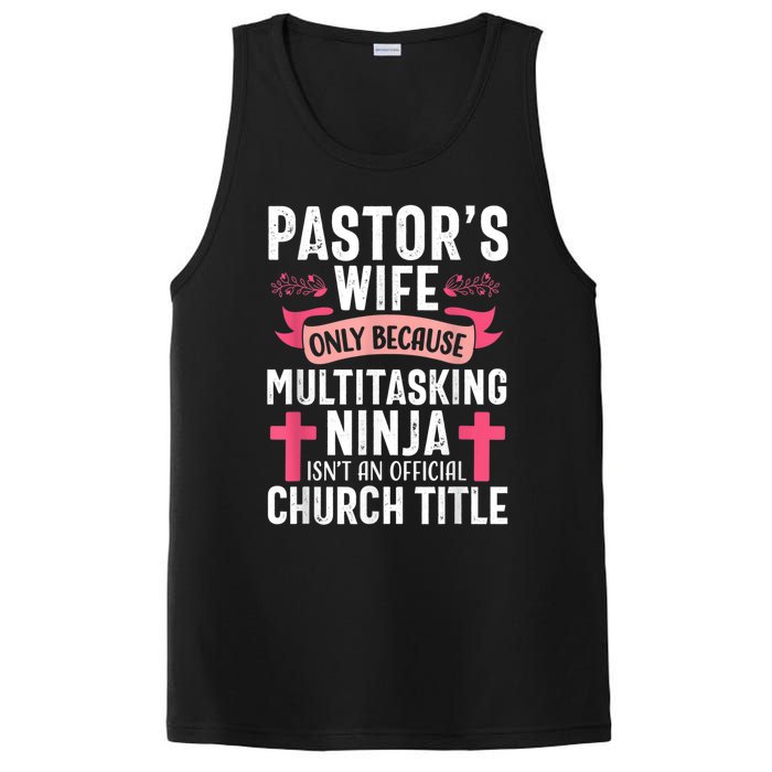 Pastor Wife Funny Ninja Christian Church Appreciation PosiCharge Competitor Tank