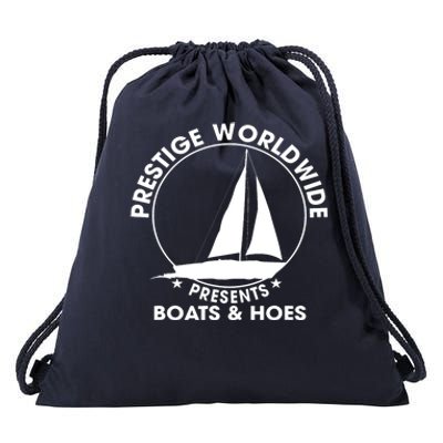 Prestige Worldwide Funny Cool Boats And Hoes Drawstring Bag