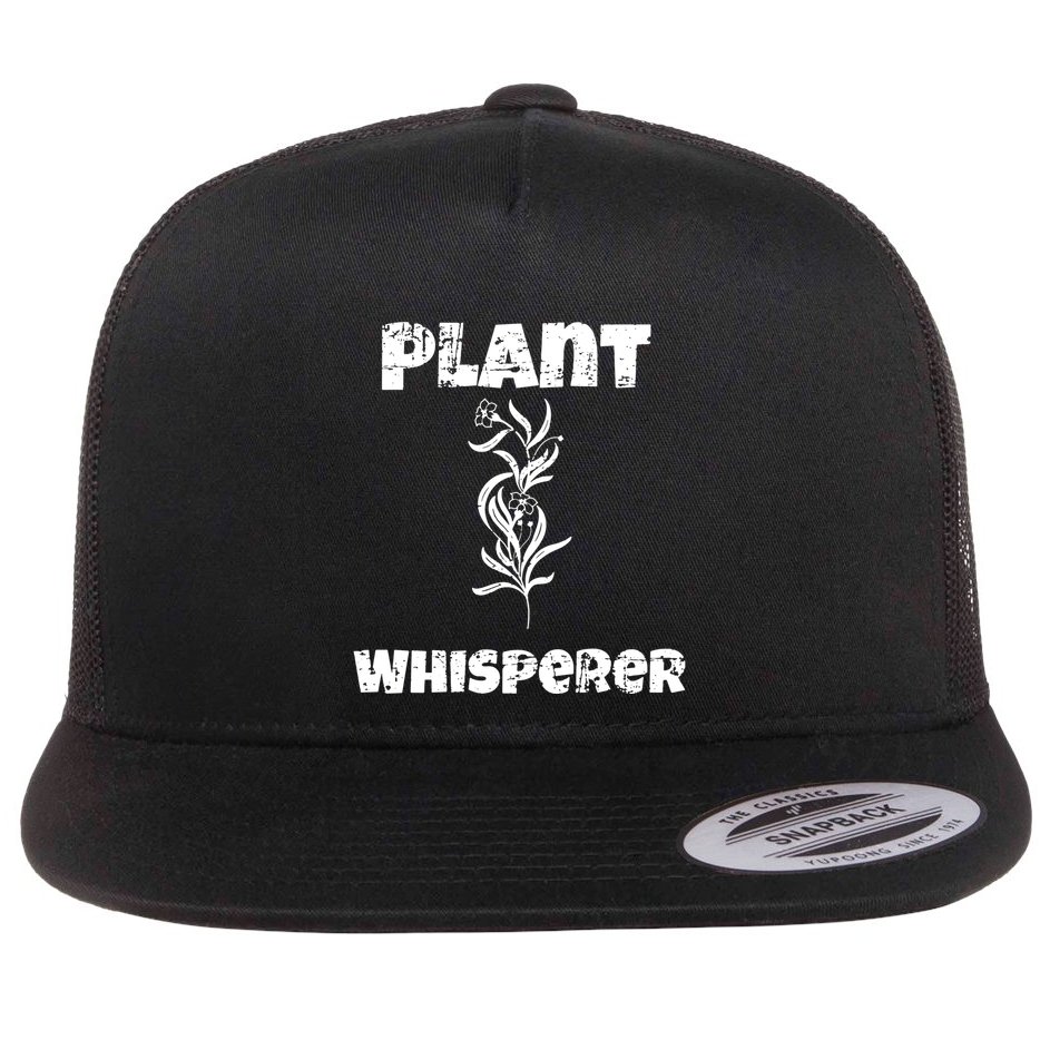 Plant Whisperer Funny Flat Bill Trucker Hat