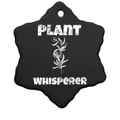 Plant Whisperer Funny Ceramic Star Ornament