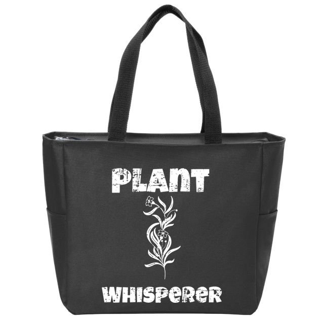 Plant Whisperer Funny Zip Tote Bag