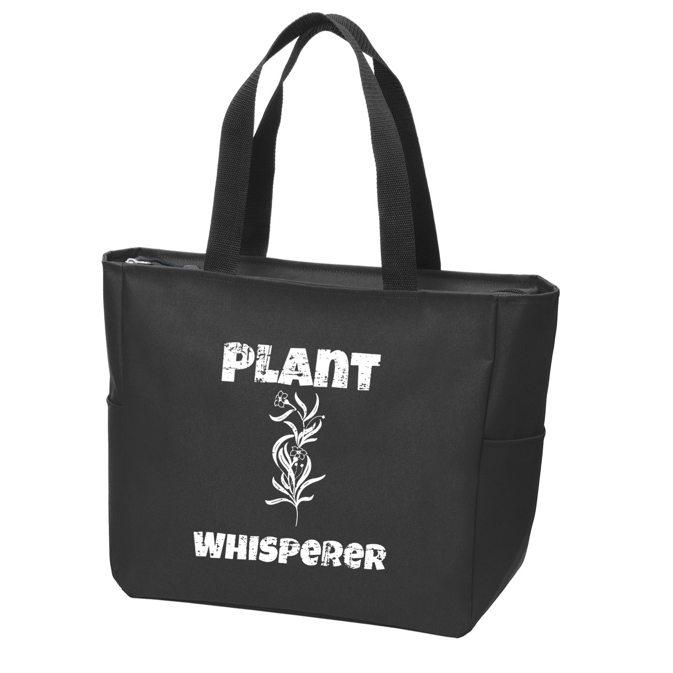 Plant Whisperer Funny Zip Tote Bag