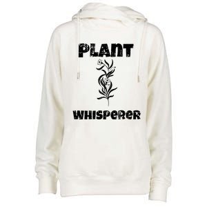 Plant Whisperer Funny Womens Funnel Neck Pullover Hood