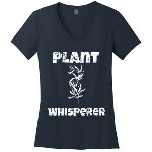 Plant Whisperer Funny Women's V-Neck T-Shirt