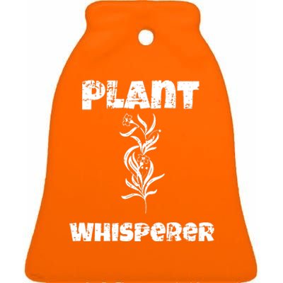 Plant Whisperer Funny Ceramic Bell Ornament