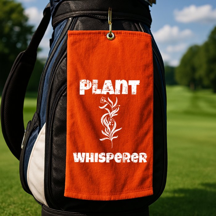 Plant Whisperer Funny Golf Towel