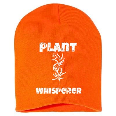 Plant Whisperer Funny Short Acrylic Beanie