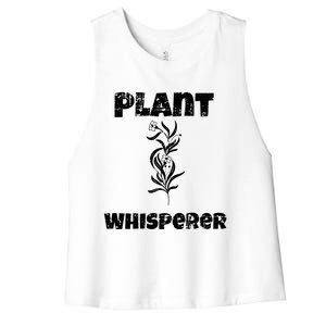 Plant Whisperer Funny Women's Racerback Cropped Tank