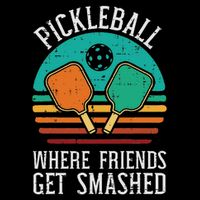 Pickleball Where Friends Get Smashed Pickle Ball Men Women Cooling Performance Crew T-Shirt