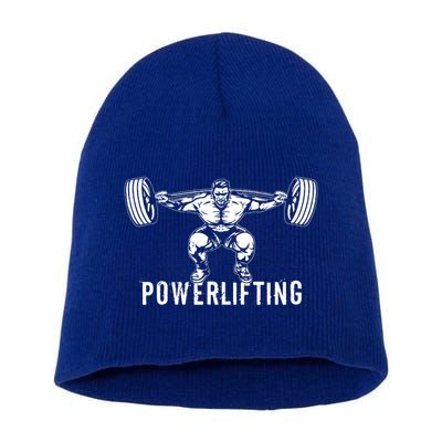 Powerlifting Workout Fitness Short Acrylic Beanie
