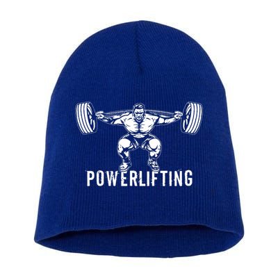 Powerlifting Workout Fitness Short Acrylic Beanie