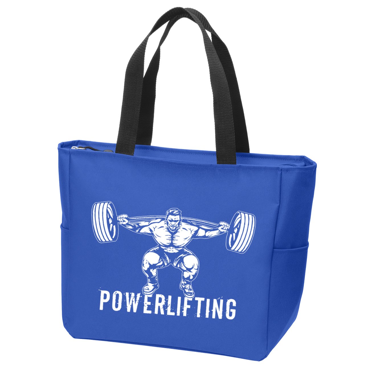 Powerlifting Workout Fitness Zip Tote Bag
