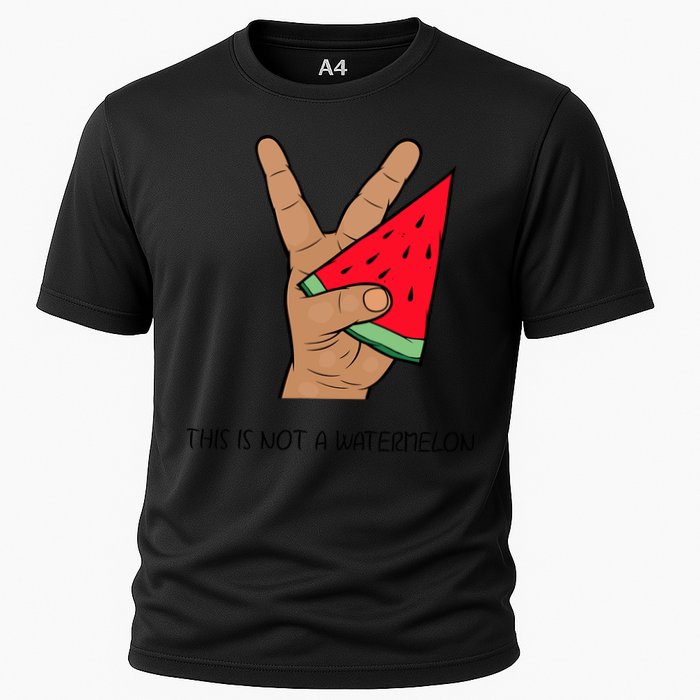 Palestine Watermelon Flag Support Gaza & Freedom! Cooling Performance Crew T-Shirt