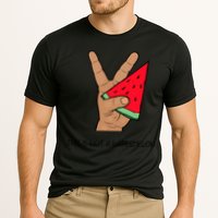 Palestine Watermelon Flag Support Gaza & Freedom! Cooling Performance Crew T-Shirt