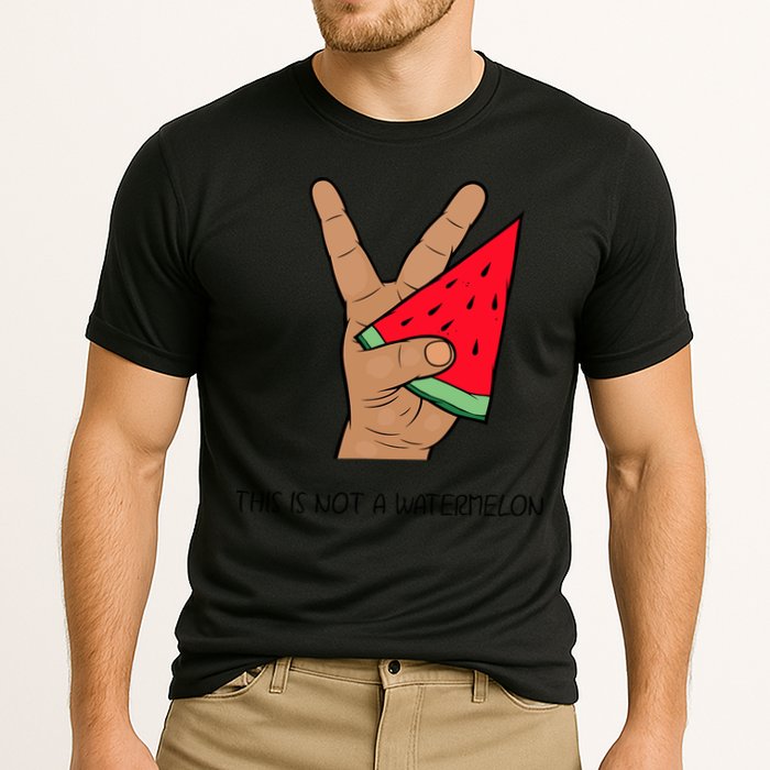 Palestine Watermelon Flag Support Gaza & Freedom! Cooling Performance Crew T-Shirt