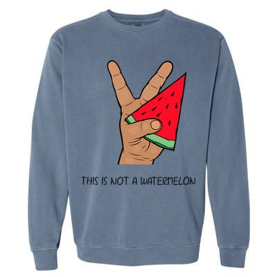 Palestine Watermelon Flag Support Gaza & Freedom! Garment-Dyed Sweatshirt
