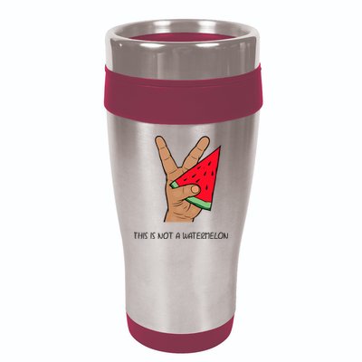 Palestine Watermelon Flag Support Gaza & Freedom! 16oz Travel Tumbler