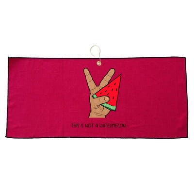 Palestine Watermelon Flag Support Gaza & Freedom! Large Microfiber Waffle Golf Towel