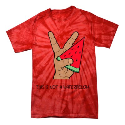 Palestine Watermelon Flag Support Gaza & Freedom! Tie-Dye T-Shirt