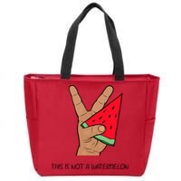 Palestine Watermelon Flag Support Gaza & Freedom! Zip Tote Bag