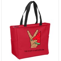Palestine Watermelon Flag Support Gaza & Freedom! Zip Tote Bag