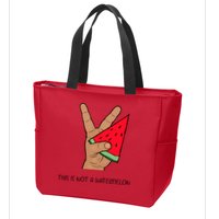 Palestine Watermelon Flag Support Gaza & Freedom! Zip Tote Bag