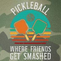 Pickleball Where Friends Get Smashed Pickle Ball Legacy Tie Dye Trucker Hat