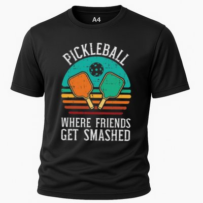 Pickleball Where Friends Get Smashed Pickle Ball Performance Shirt