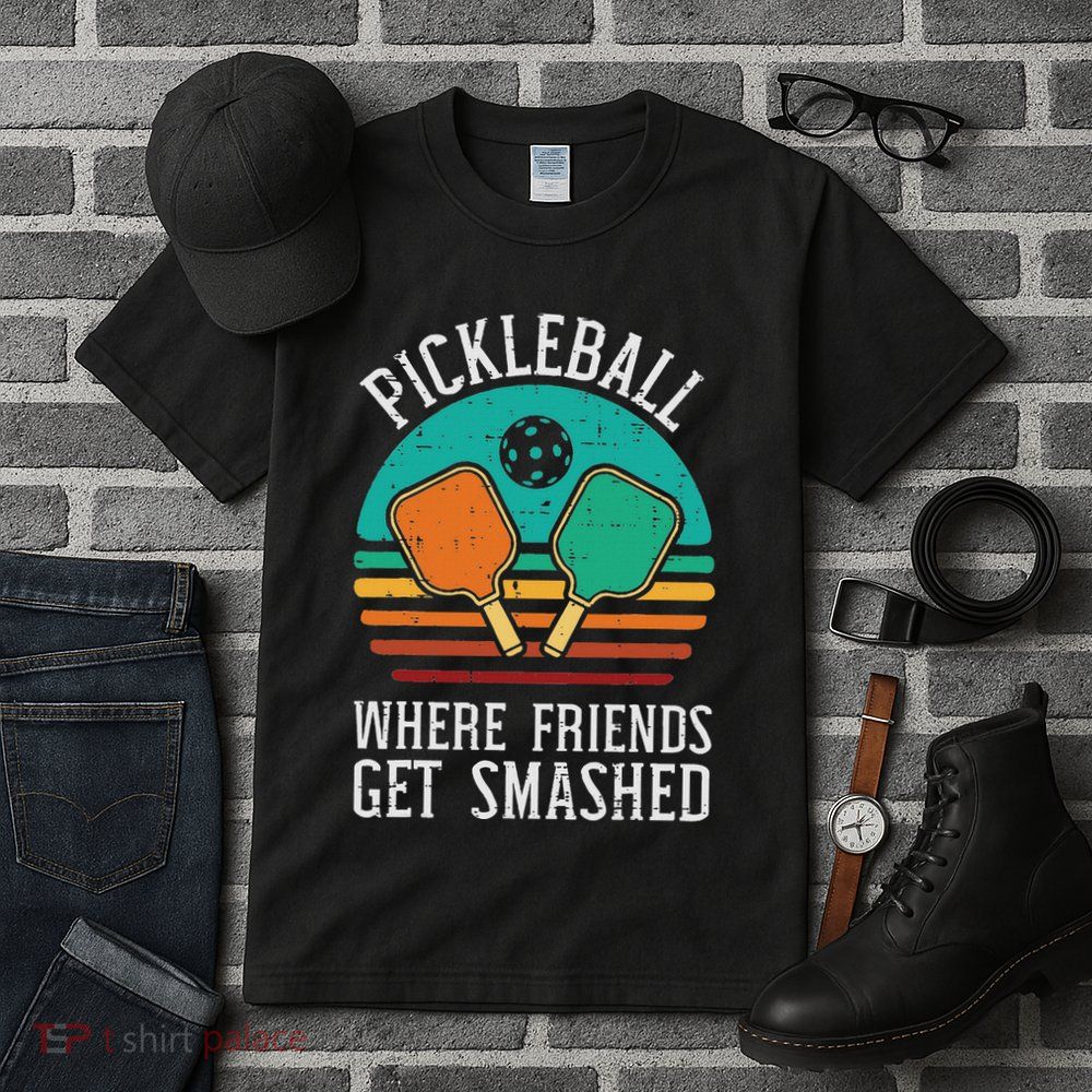 Pickleball Where Friends Get Smashed Pickle Ball Tall T-Shirt