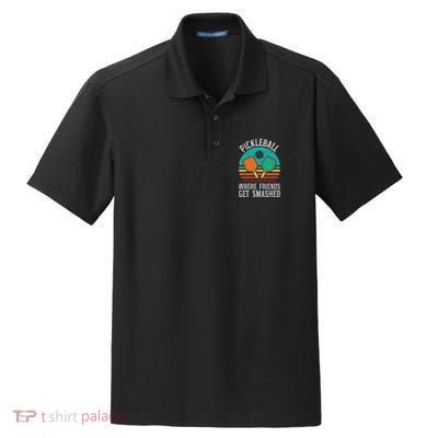 Pickleball Where Friends Get Smashed Pickle Ball Dry Zone Grid Polo