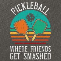 Pickleball Where Friends Get Smashed Pickle Ball Cotton Canvas Backpack