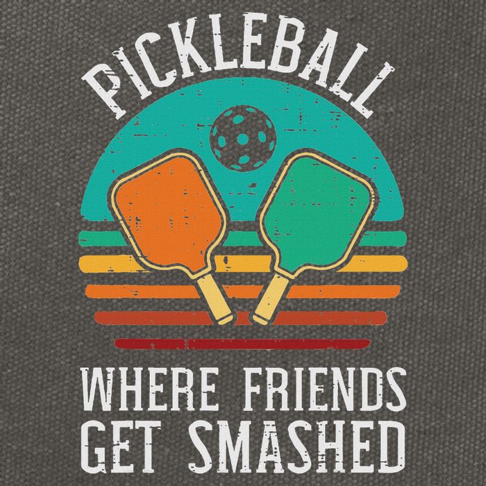 Pickleball Where Friends Get Smashed Pickle Ball Cotton Canvas Backpack