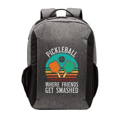 Pickleball Where Friends Get Smashed Pickle Ball Vector Backpack