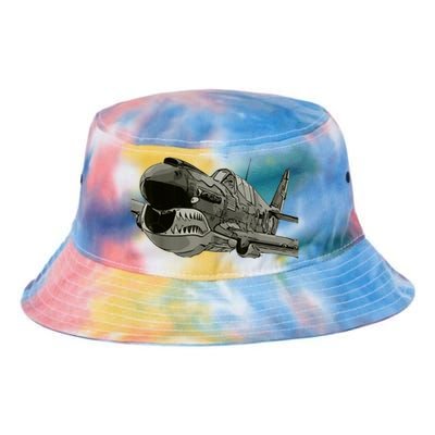 P40 Warhawk Fighter Aircraft WW2 Plane Spotting Spotter Tie Dye Newport Bucket Hat