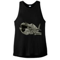 P40 Warhawk Fighter Aircraft WW2 Plane Spotting Spotter Ladies PosiCharge Tri-Blend Wicking Tank
