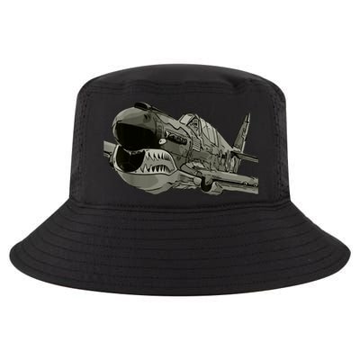 P40 Warhawk Fighter Aircraft WW2 Plane Spotting Spotter Cool Comfort Performance Bucket Hat