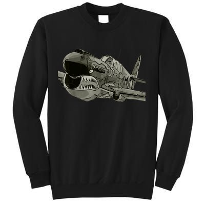 P40 Warhawk Fighter Aircraft WW2 Plane Spotting Spotter Sweatshirt