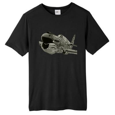 P40 Warhawk Fighter Aircraft WW2 Plane Spotting Spotter Tall Fusion ChromaSoft Performance T-Shirt