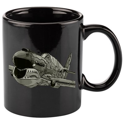 P40 Warhawk Fighter Aircraft WW2 Plane Spotting Spotter 11oz C Handle Ceramic Mug