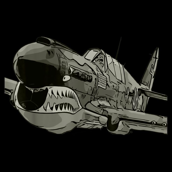 P40 Warhawk Fighter Aircraft WW2 Plane Spotting Spotter Drawstring Bag
