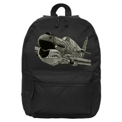 P40 Warhawk Fighter Aircraft WW2 Plane Spotting Spotter 16 in Basic Backpack