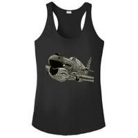 P40 Warhawk Fighter Aircraft WW2 Plane Spotting Spotter Ladies PosiCharge Competitor Racerback Tank